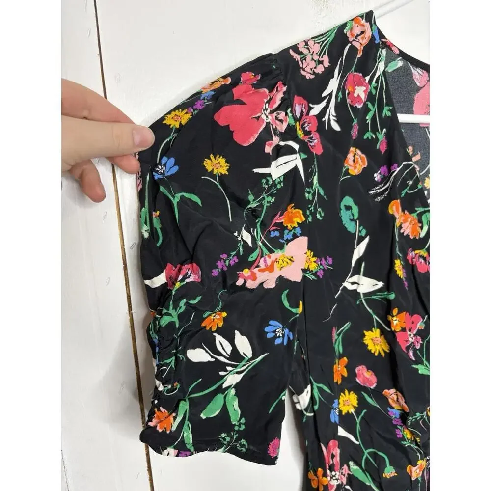 A New Day Dress Womens Medium Cinched Front Colorful Florals Maxi Modest Spring - Picture 11 of 13